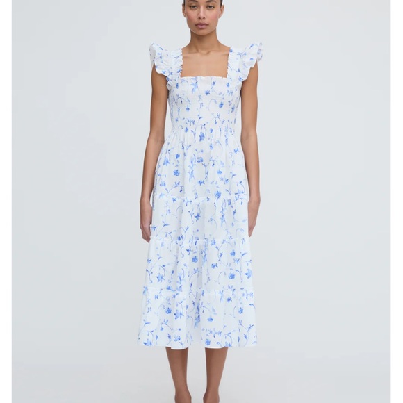 Hill House Nap Dress- EUC Blue and White - Picture 7 of 7